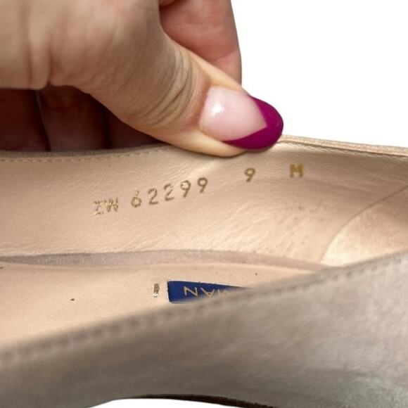 EUC Stuart Weitzman Pointy Toe Leigh Pump Dolce Suede MSRP $395 Size 9 - Picture 10 of 12